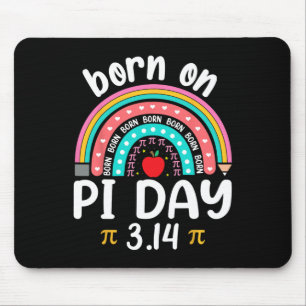 Geboren op Pi Dag Verjaardag Happy Pi Dag Wiskunde Muismat