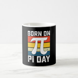 Geboren op Pi Day Birthday Wiskunde Mathematics Koffiemok