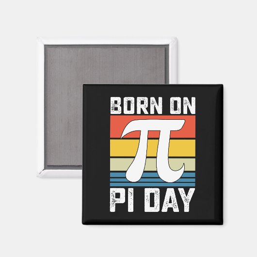 Geboren op Pi Day Birthday Wiskunde Mathematics Magneet (Voorkant / Achterkant)