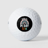 Geboren op Pi Day Verjaardag Wiskunde Funny Golfballen (Voorkant)