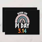 Geboren op Pi Day Verjaardag Wiskunde Funny Kaart (Voorkant / Achterkant)