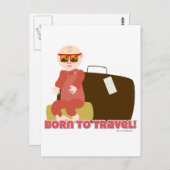 Geboren op reis briefkaart (Voorkant / Achterkant)