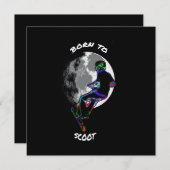 Geboren op scooter- en motorkaarten (Voorkant / Achterkant)