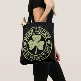 Geboren op St. Patrick's Day Iers Verjaardag Draagtas