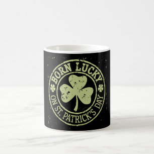 Geboren op St. Patrick's Day Iers Verjaardag Koffiemok