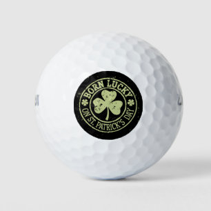 Geboren op St. Patrick's Day Ierse verjaardag met Golfballen
