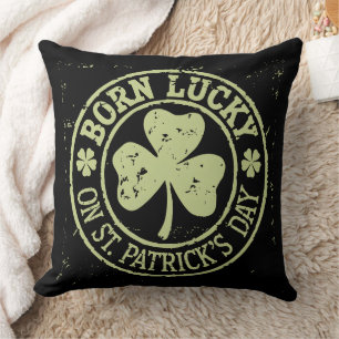 Geboren op St. Patrick's Day Ierse verjaardag met Kussen