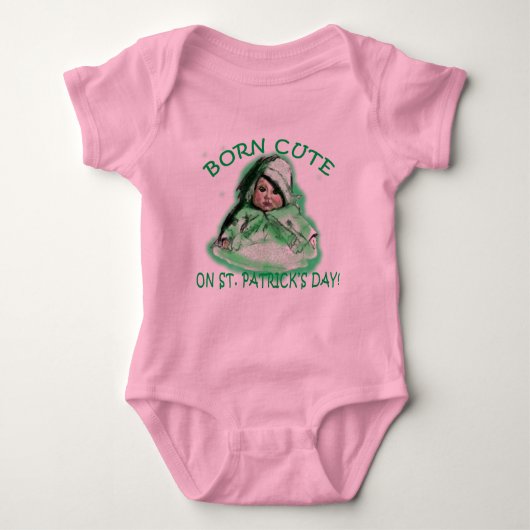 Geboren op St. Patrick's Day Romper (Voorkant)