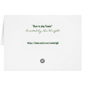 Geboren op tenniskaart (Achterkant Horizontaal)