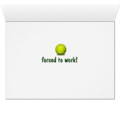 Geboren op tenniskaart (Binnen Horizontaal (Onder))