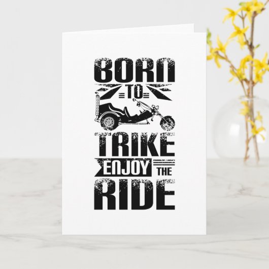 Geboren op Trike Kaart (Gele Bloem)