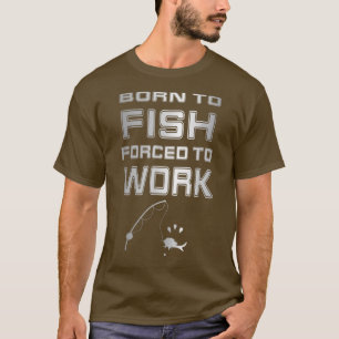 Geboren op Vissenforcis Funny Vist Fisher T-shirt