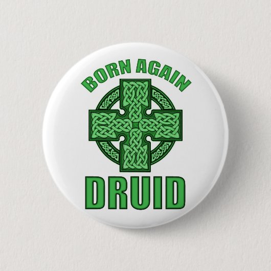 Geboren opnieuw Druid Ronde Button 5,7 Cm (Voorkant)