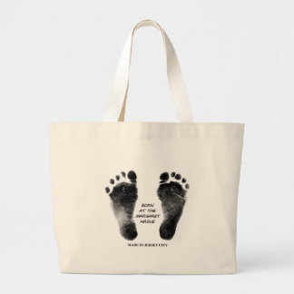 Geboren te Margaret Hague Grote Tote Bag