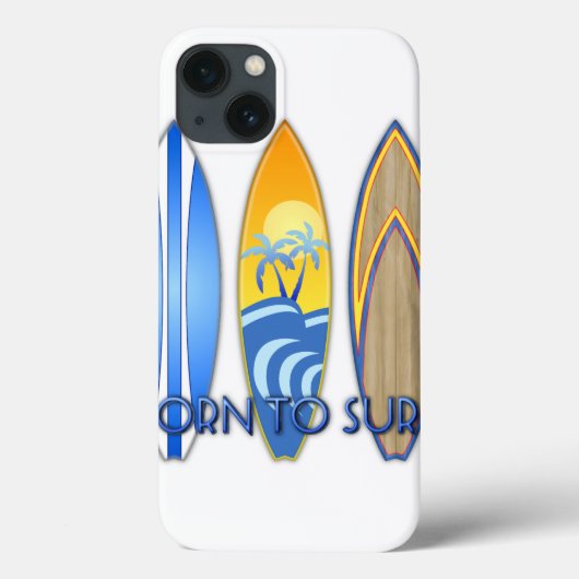 Geboren te surf Case-Mate iPhone case (Achterkant)