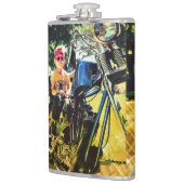 Geboren te zijn Wild 6 oz of 8 oz Flask Heupfles (Links)