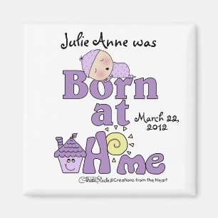 Geboren thuis-slapende baby meisje magneet