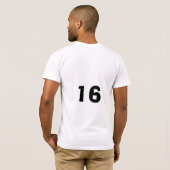 geboren uit bowlen t-shirt (Achterkant volledig)