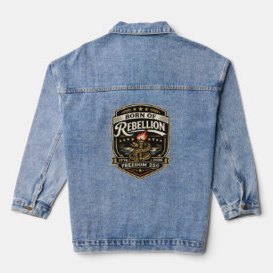 Geboren uit vrijheidsrebellie 250 denim jacket