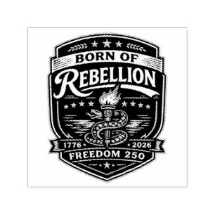 Geboren uit vrijheidsstrijd Freedom 250 Zelfinktende Stempel