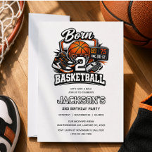 Geboren voor Basketbal Sport Thema Jongen 2e Verja