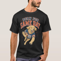 Geboren voor gameday Golden Retriever voetbal