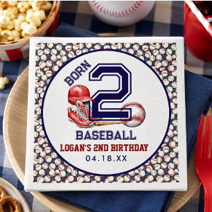 Geboren voor honkbal Sport Thema Jongens 2e verj Servet
