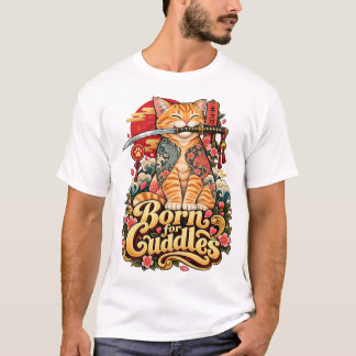 Geboren voor Knuffels – Schattig en Cozy Ontwerp v T-shirt