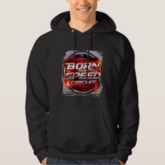 Geboren voor Speed Circuit Bewegingslijnen Hoodie 