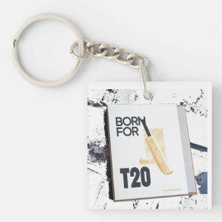 Geboren voor T20-cricket Graphic Tee Sleutelhanger