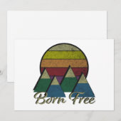 Geboren vrij feestdagenkaart (Voorkant / Achterkant)
