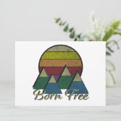 Geboren vrij feestdagenkaart (Staand voorkant)