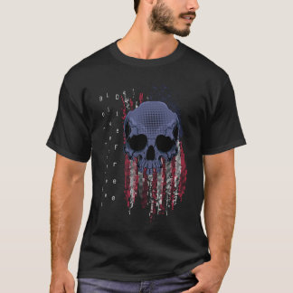Geboren Vrij Leef Vrij Sterf Vrij Patriottische Sc T-shirt