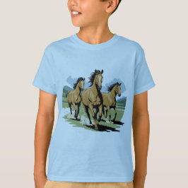 GEBOREN VRIJ PAARD T-SHIRT
