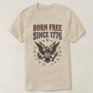 Geboren Vrij sinds 1776 USA Patriottisch Vintage A T-shirt