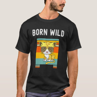 Geboren Wild - Luipaard Cute Kat Zonnebril - Jungl T-shirt