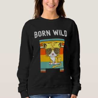 Geboren Wild - Luipaard Cute Kat Zonnebril - Jungl Trui