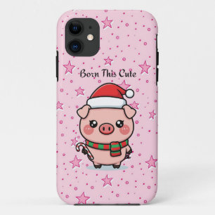 Geboren Zo Schattig   Schattige Mini Varkenshoes v iPhone 11 Hoesje