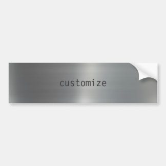 geborsteld aluminium bumpersticker