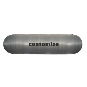geborsteld aluminium skateboard