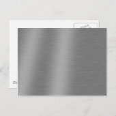 geborsteld aluminium textuur briefkaart (Voorkant / Achterkant)