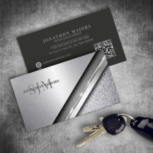 Geborsteld Chroom & Steen Monogram ID1042