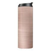 Geborsteld Faux Roos Goud Metallic Thermosbeker (Gedraaid links)