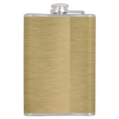 Geborsteld gouden metaaluitstraling heupfles (Achterkant)