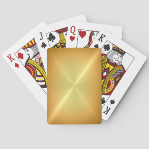 Geborsteld goudmetaal pokerkaarten