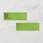 geborsteld groen mini visitekaartje (Voorkant / Achterkant)