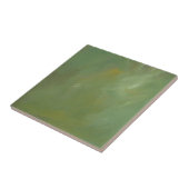 Geborsteld groen nepbekleding tegeltje (Zijkant)