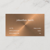 geborsteld koper visitekaartje (Achterkant)