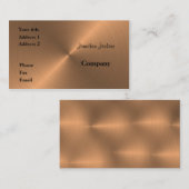 geborsteld koper visitekaartje (Voorkant / Achterkant)