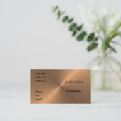 geborsteld koper visitekaartje (Staand voorkant)